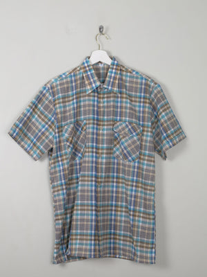 Men's Vintage Check Shirt L - The Harlequin