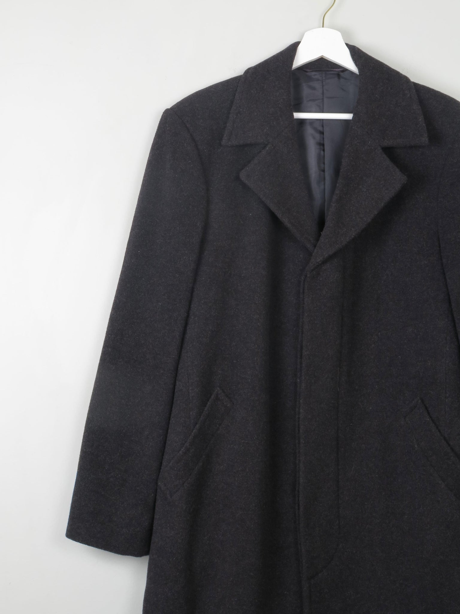 Men's Vintage Coat Dark Grey M - The Harlequin