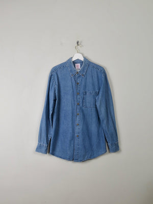 Men's Vintage Denim Shirt M - The Harlequin