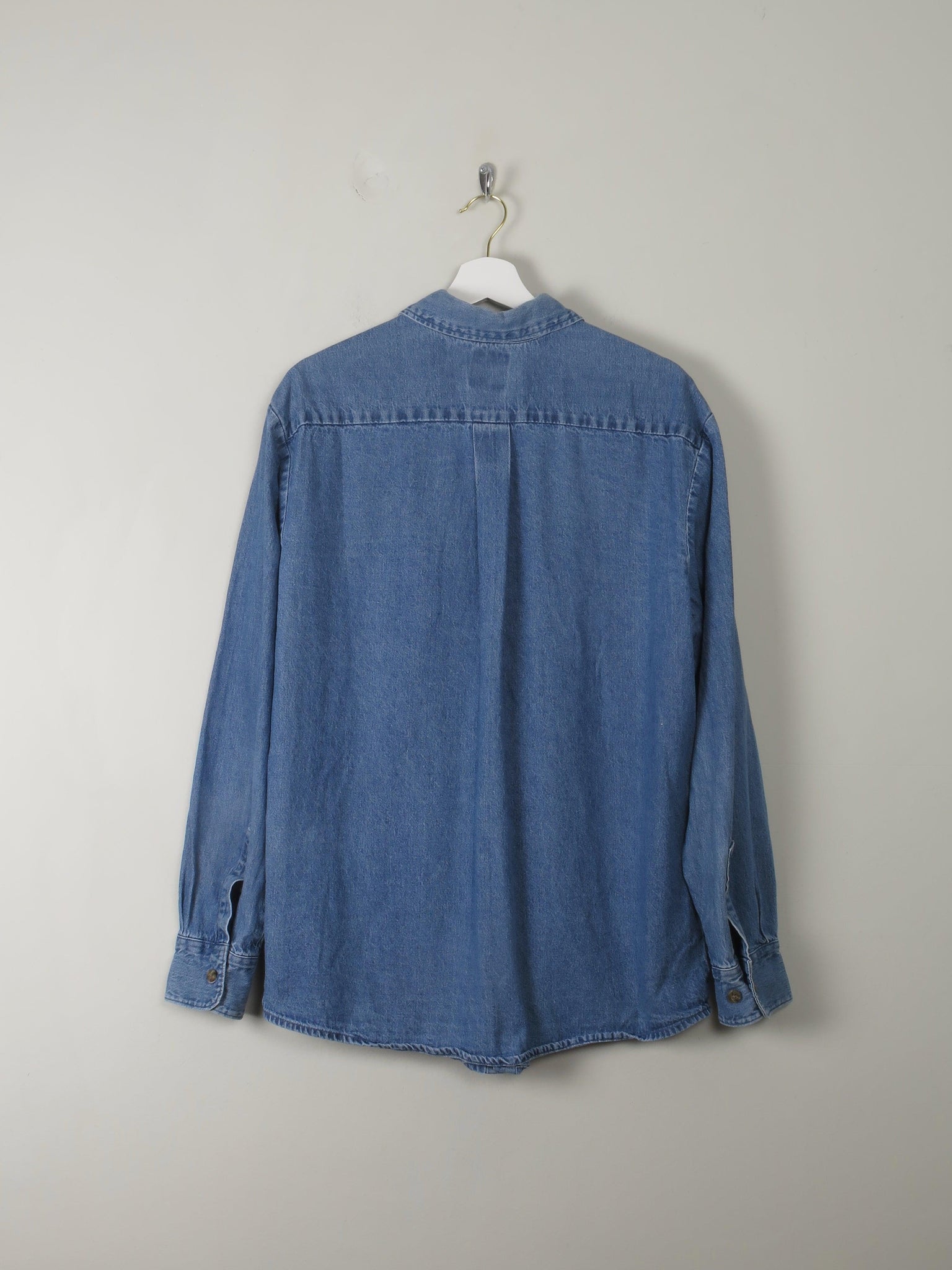 Men's Vintage Denim Shirt M - The Harlequin