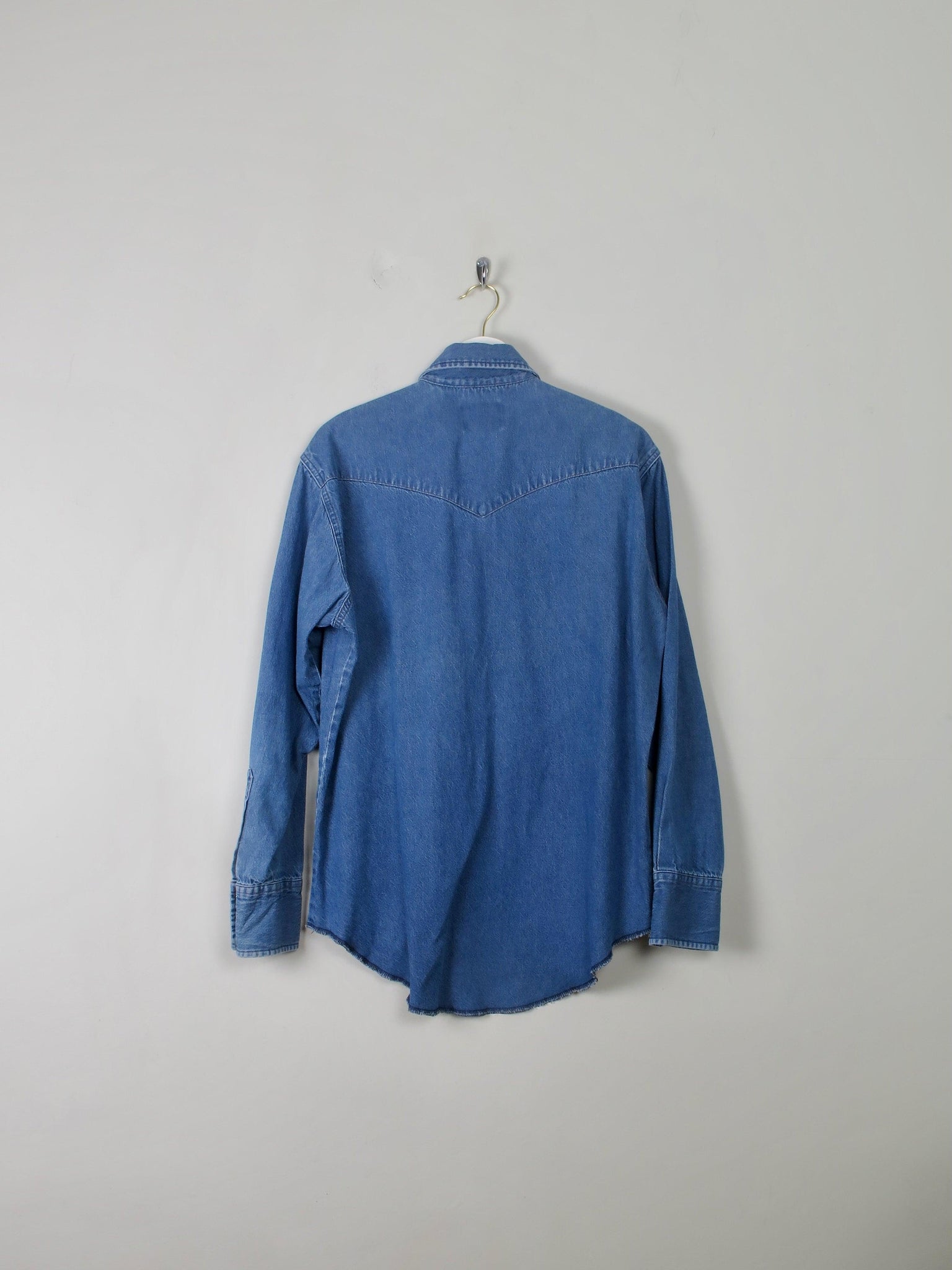 Men's Vintage Denim Shirt M - The Harlequin