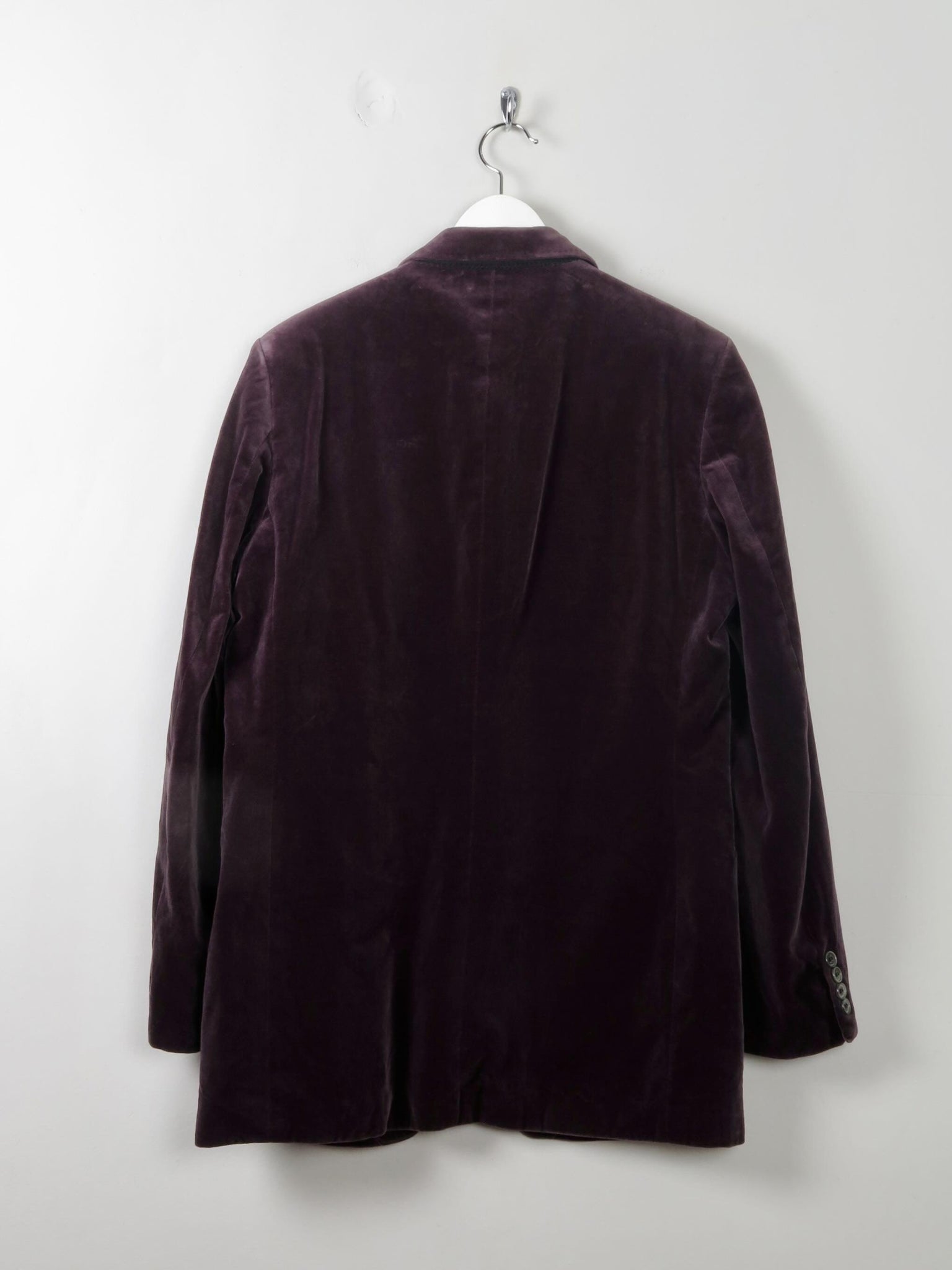 Men's Vintage Grape Velvet Jacket 38/40/S - The Harlequin