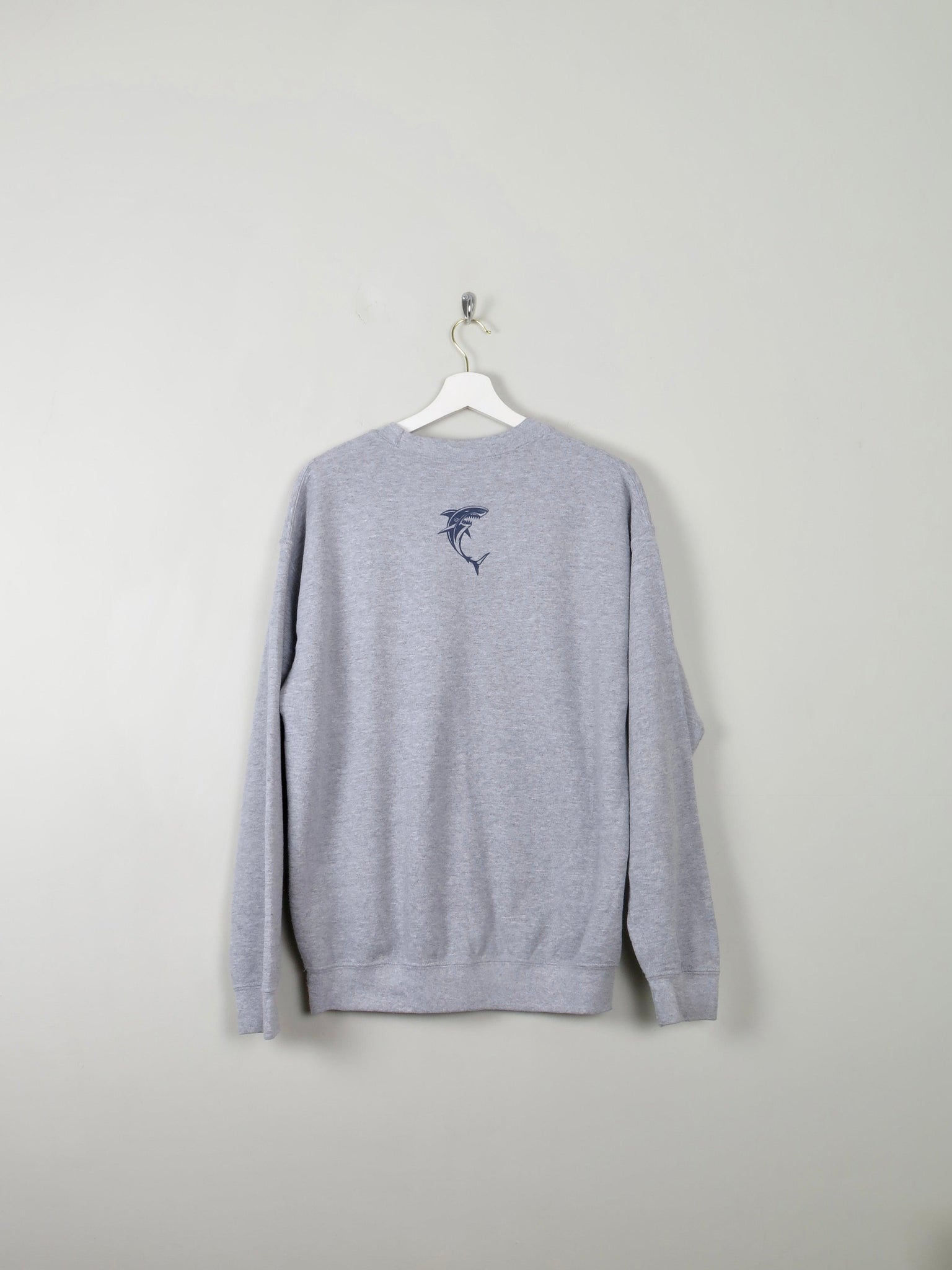 Men's Vintage Grey Shark Sweatshirt M - The Harlequin