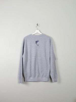 Men's Vintage Grey Shark Sweatshirt M - The Harlequin