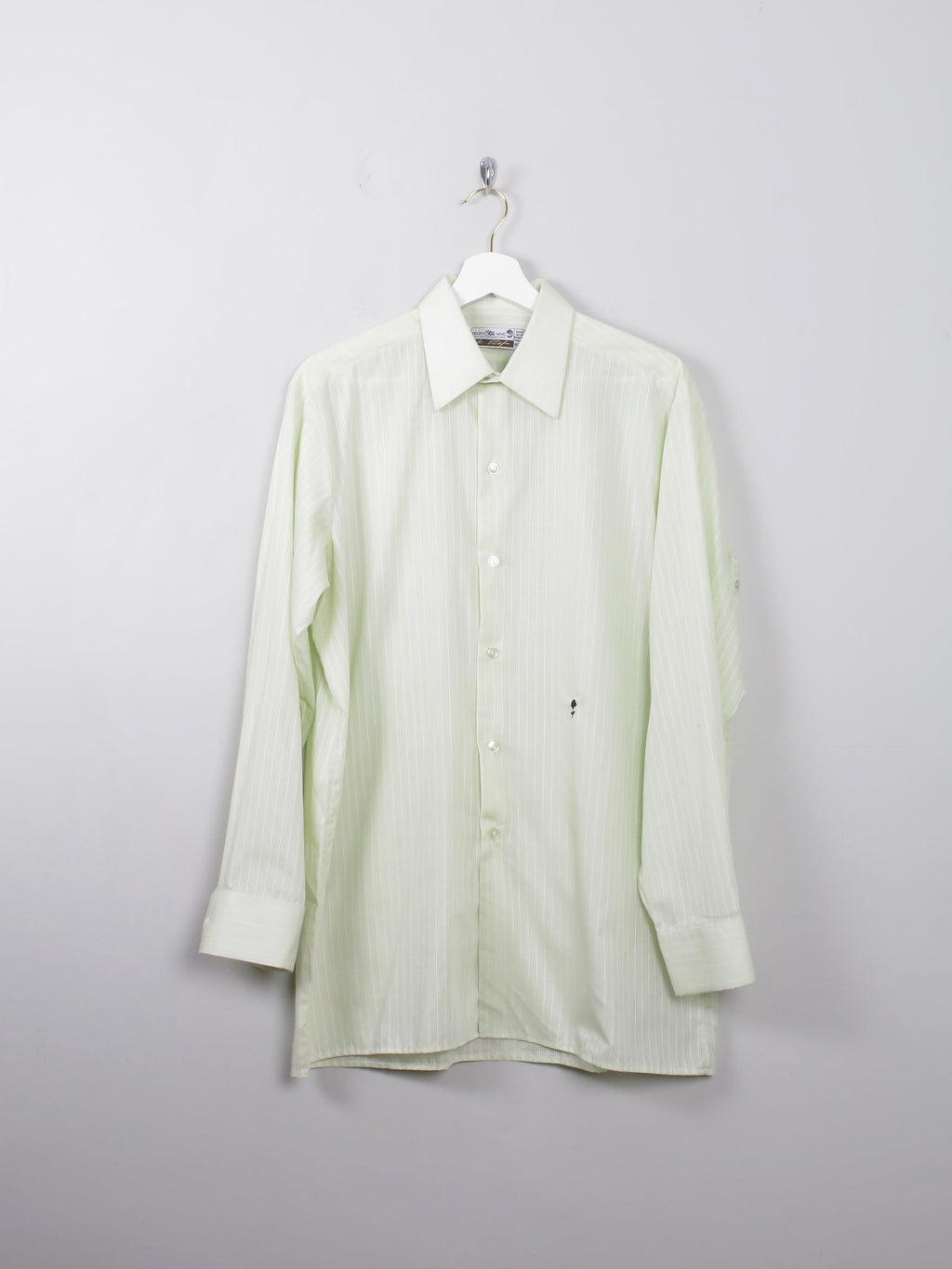 Men's Vintage Lime Green Shirt L - The Harlequin