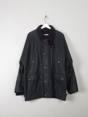 Men's Vintage Lined Wax Jacket Navy XL - The Harlequin