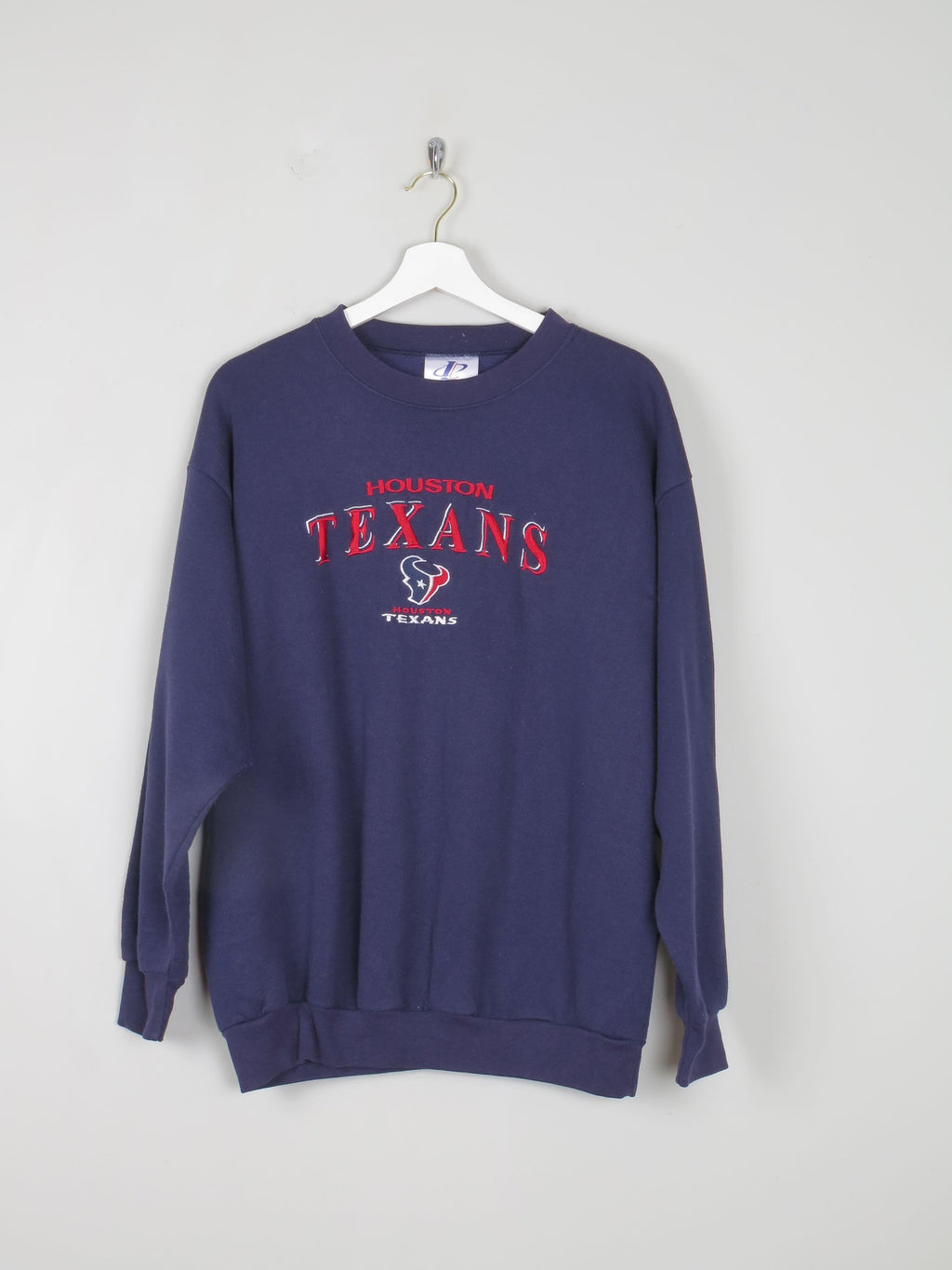 Men's Vintage Navy Houston Texans Sweatshirt M - The Harlequin
