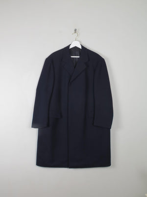 Men's Vintage Navy Wool Coat XL/XXL - The Harlequin