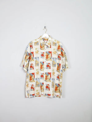 Men's Vintage Pierre Cardin Hawaiian Style Shirt XL - The Harlequin