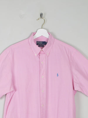 Men's Vintage Pink Check Ralph  Lauren Shirt L - The Harlequin