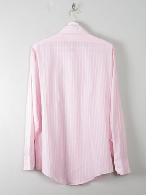 Men's Vintage Pink Striped Shirt L/XL - The Harlequin