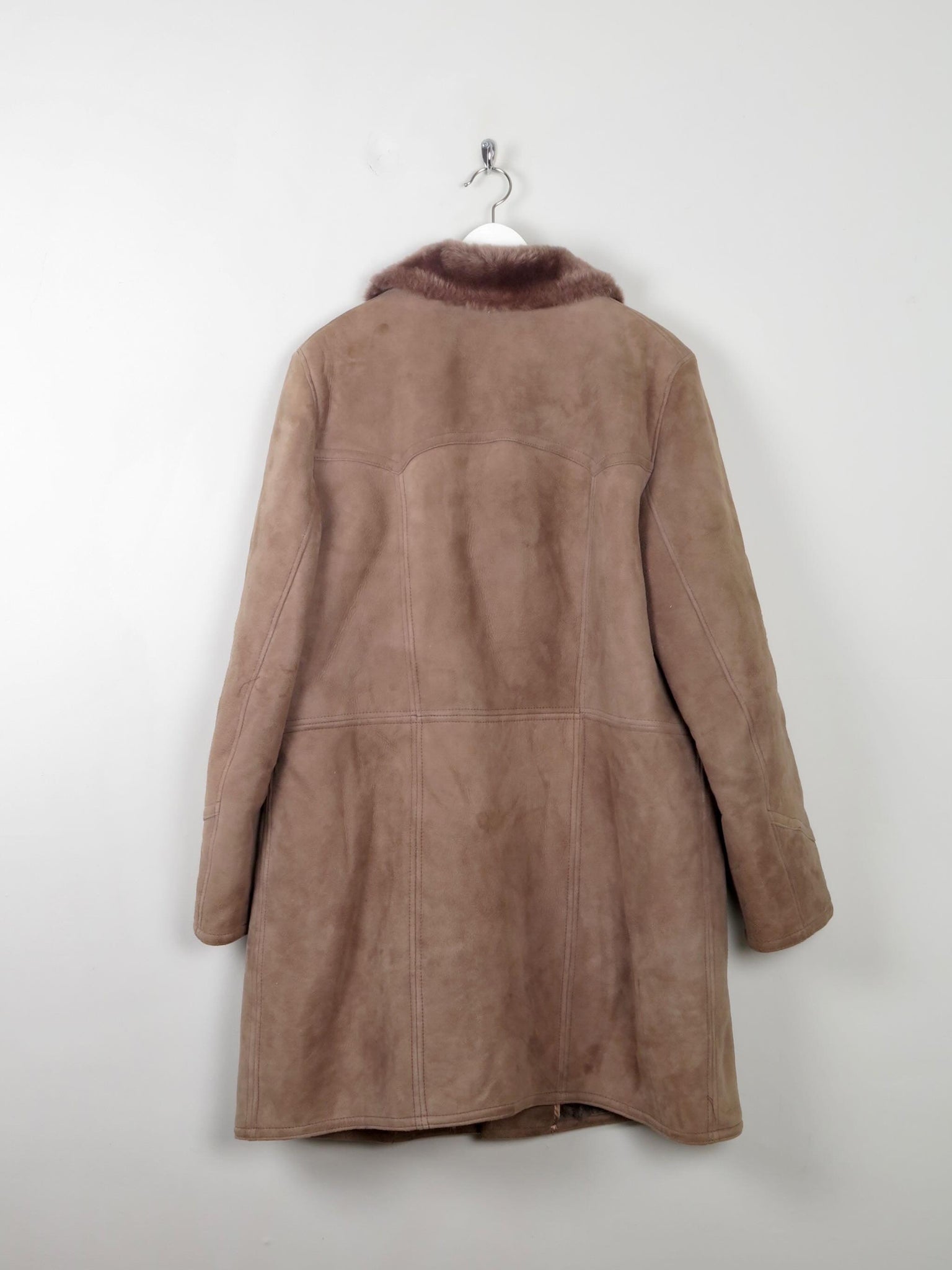 Men's Vintage Sheepskin Coat L - The Harlequin
