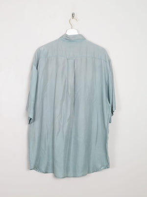 Men's Vintage Silk Shirt Sage Green L/XL - The Harlequin