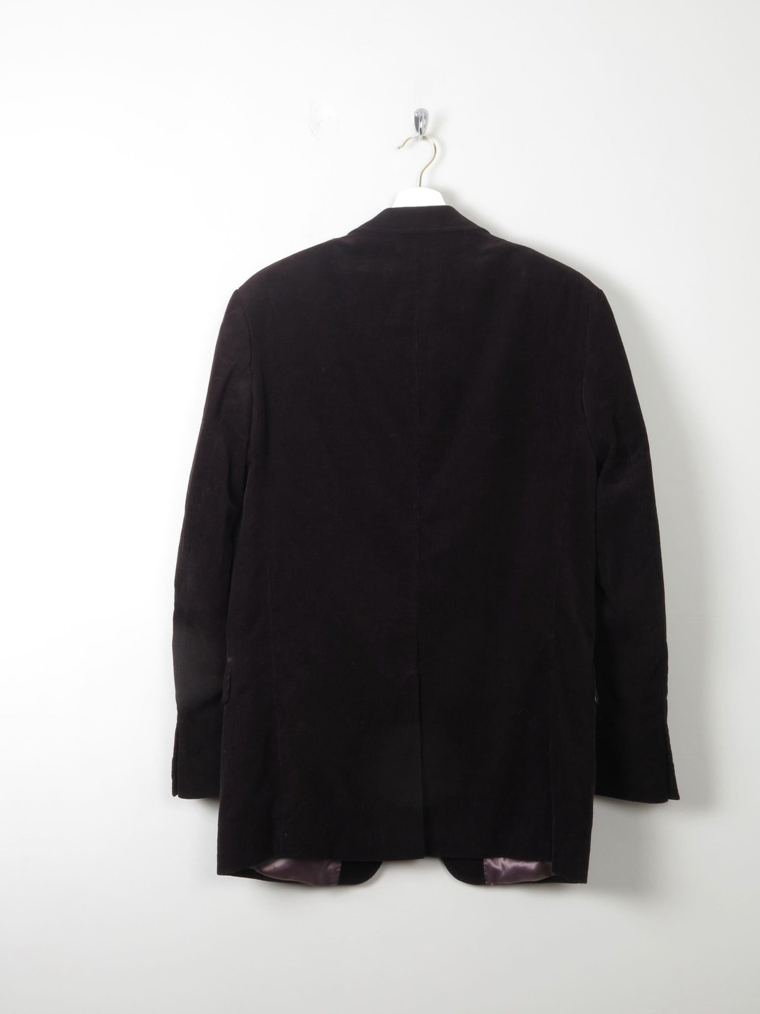 Men's Vintage Style Black Corduroy Jacket S - The Harlequin