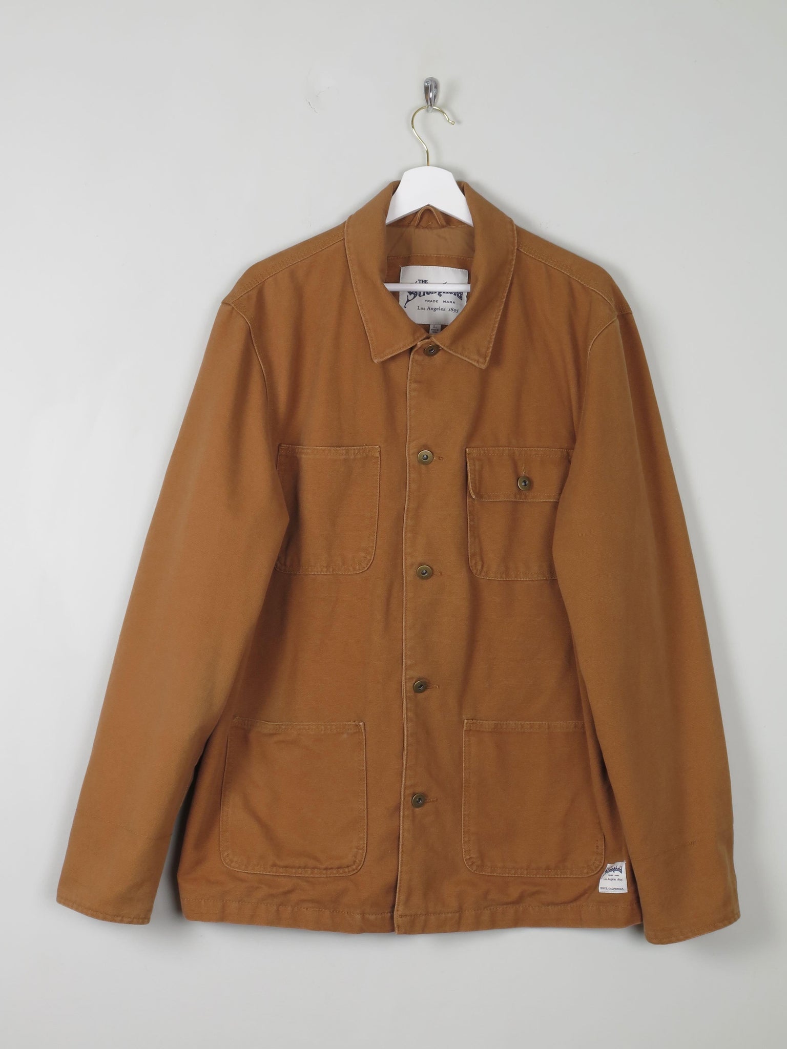 Men's Chore Jacket By The Stronghold Rust/Orange L - The Harlequin
