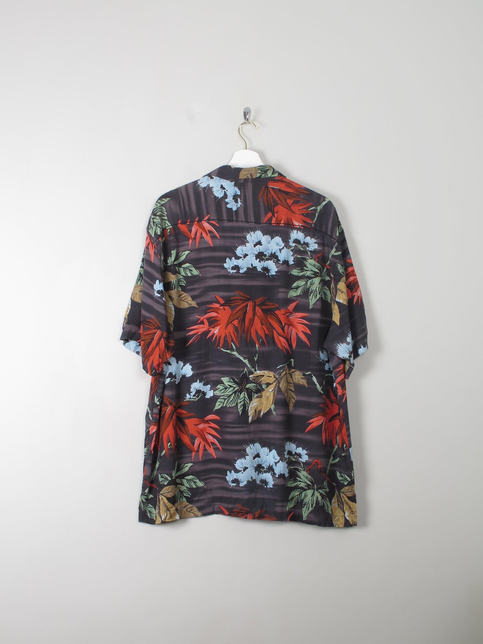 Men's Vintage Tommy Bahamas Silk Hawaiian Shirt XL - The Harlequin