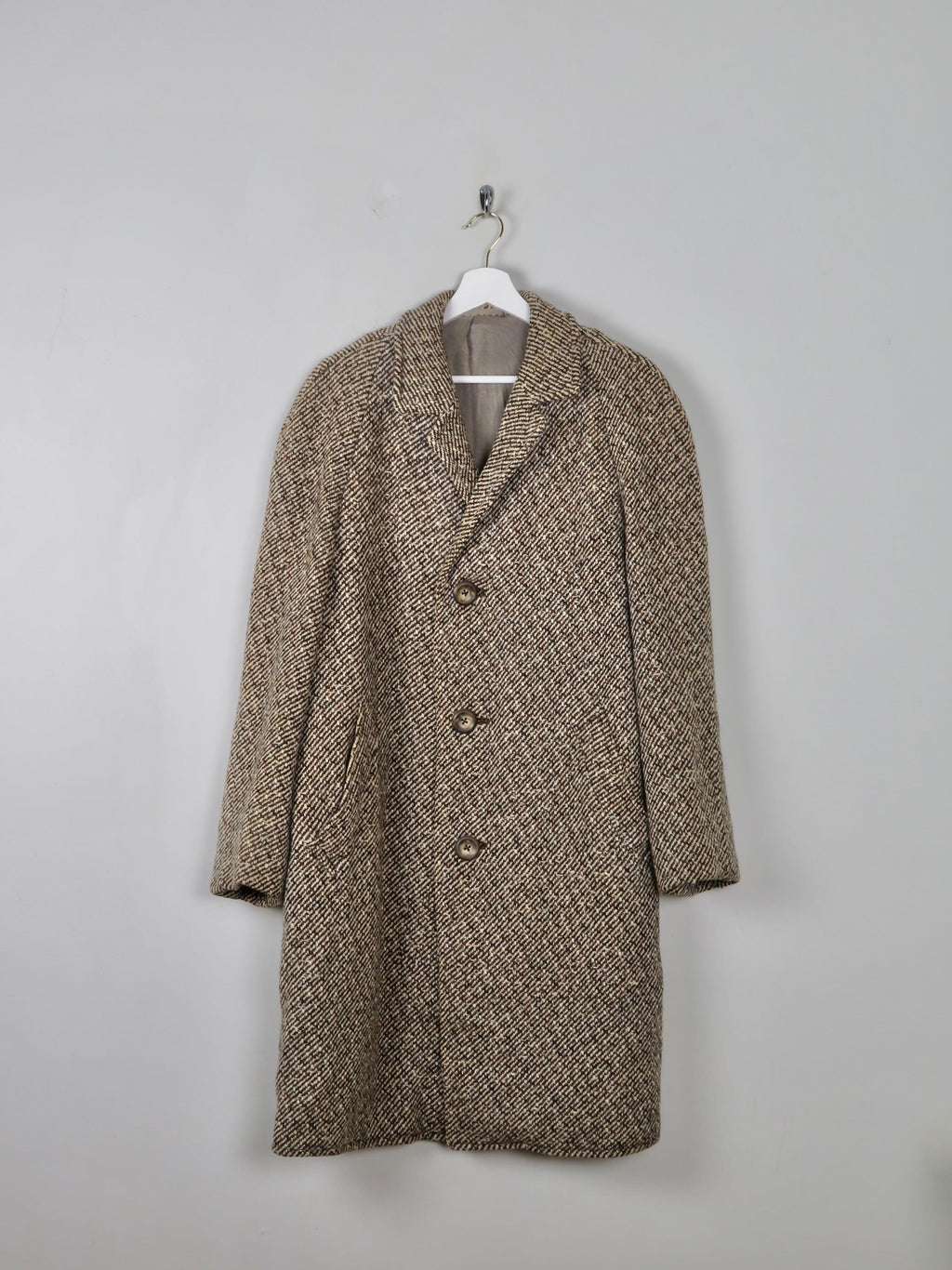 Men's Vintage Tweed Coat M/L - The Harlequin