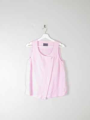 Pink Linen Oska Top S - The Harlequin