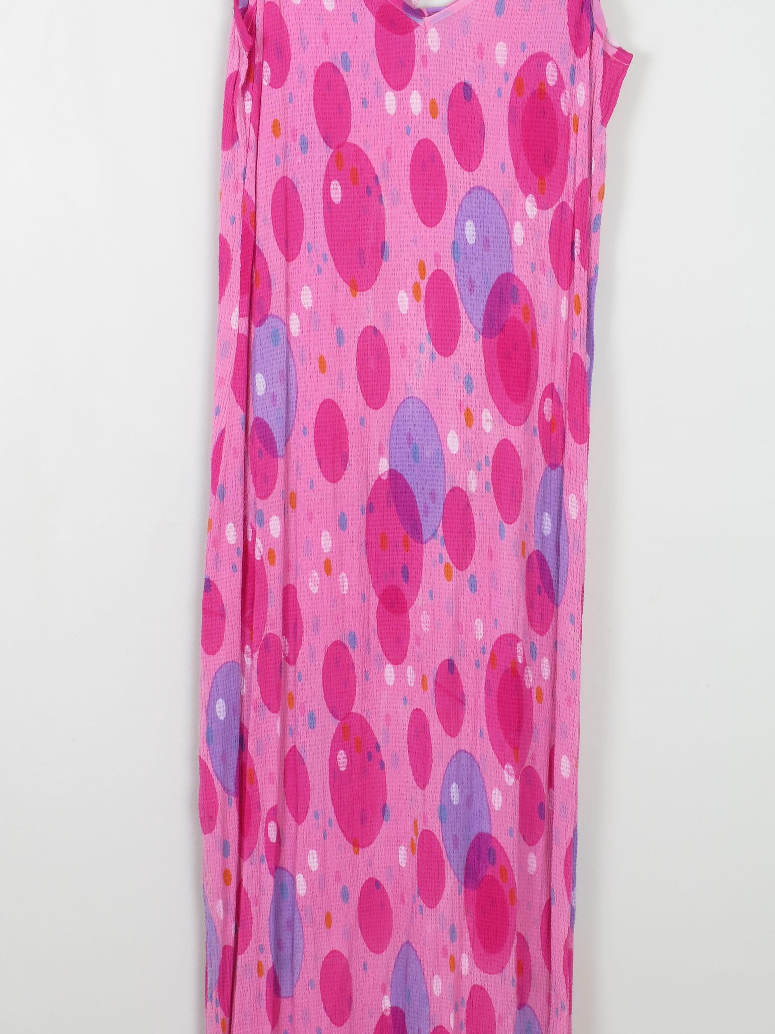 Pink Printed Vintage Slip Dress S/M - The Harlequin
