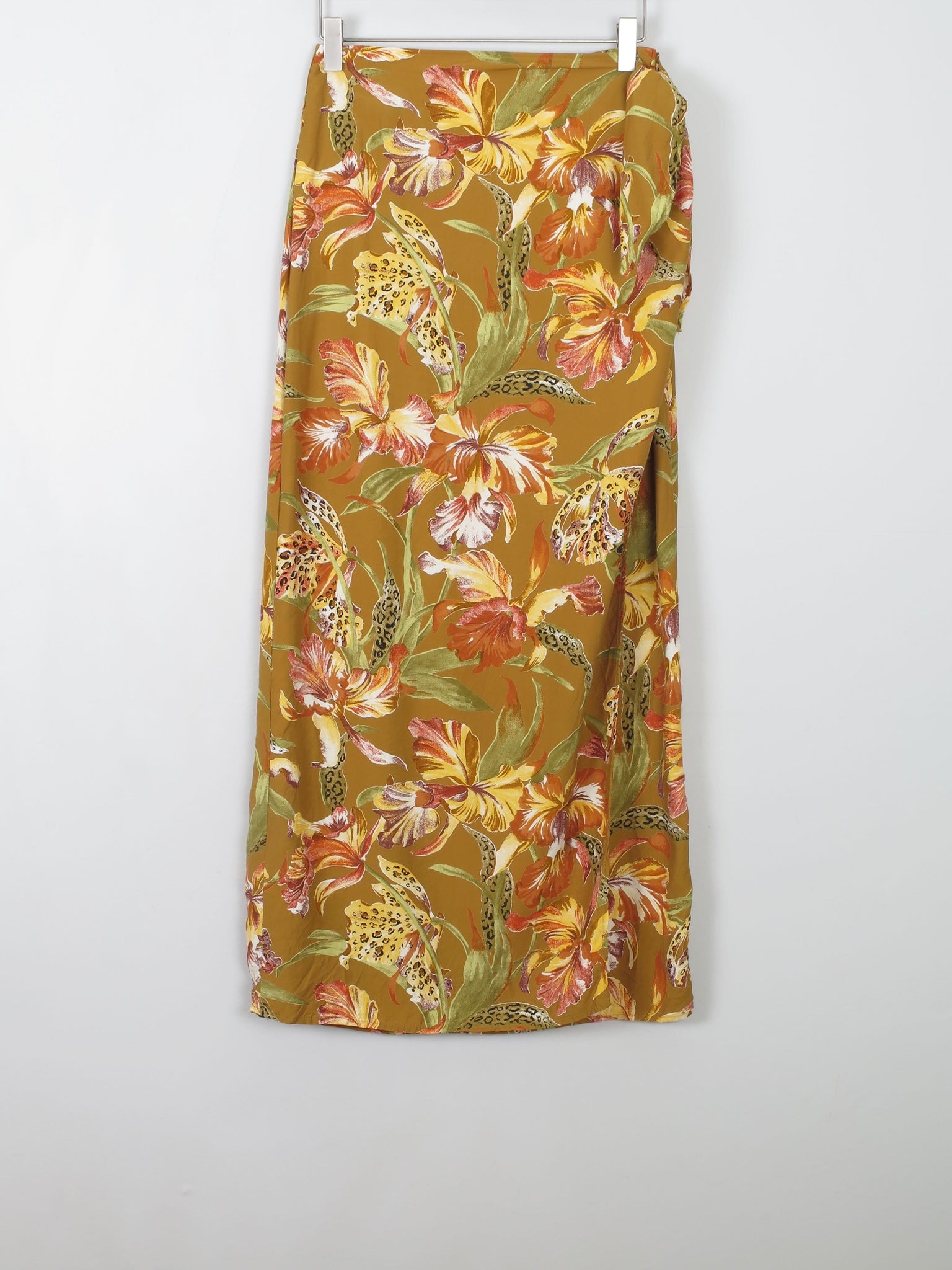Printed Vintage Wrap Over Style Skirt 26" 6/8 XS - The Harlequin