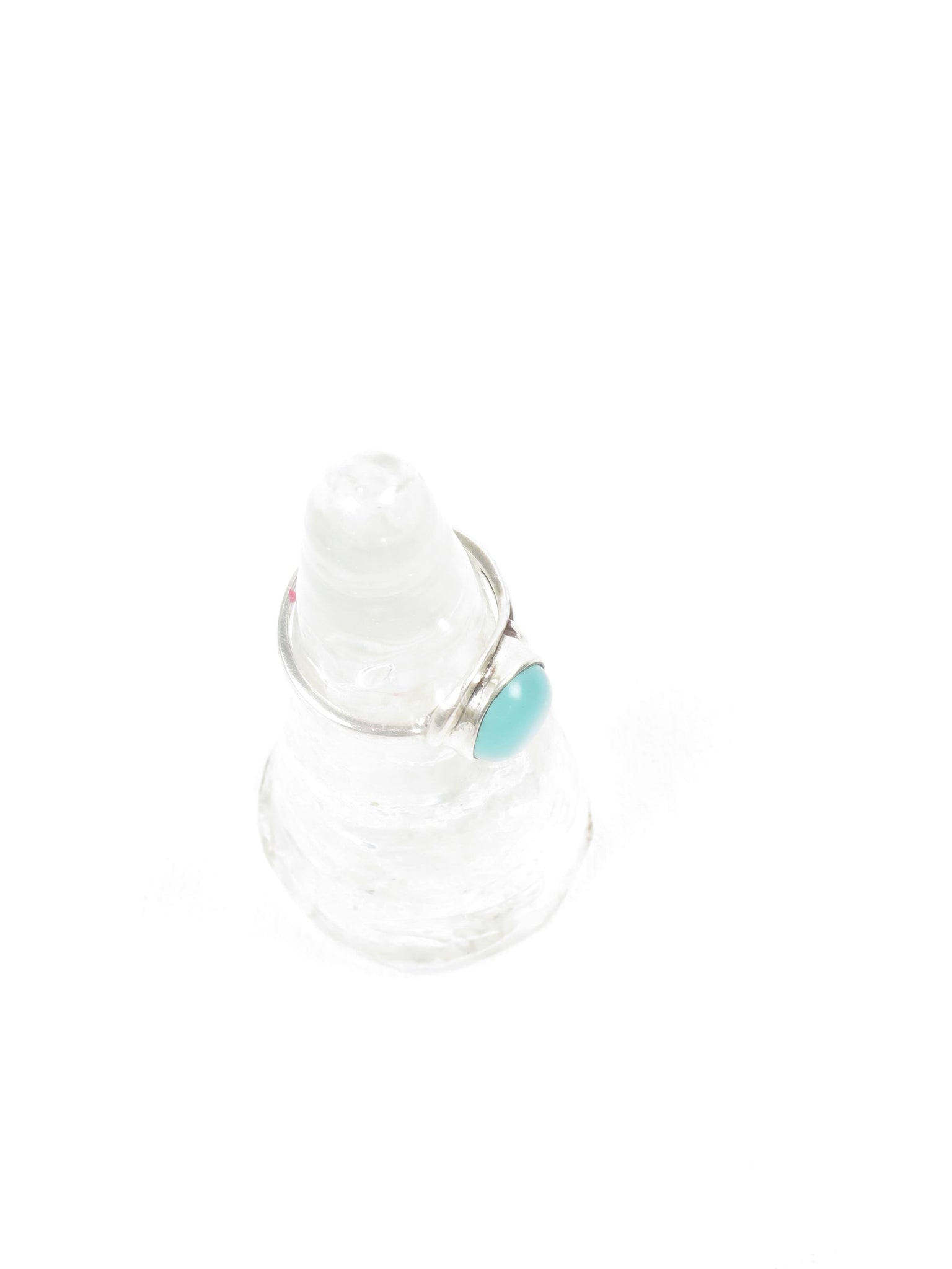 Silver & Chalcedony Ring Size P - The Harlequin