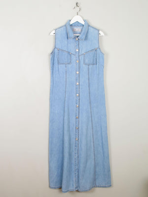 Blue Denim Vintage Maxi Dress M - The Harlequin