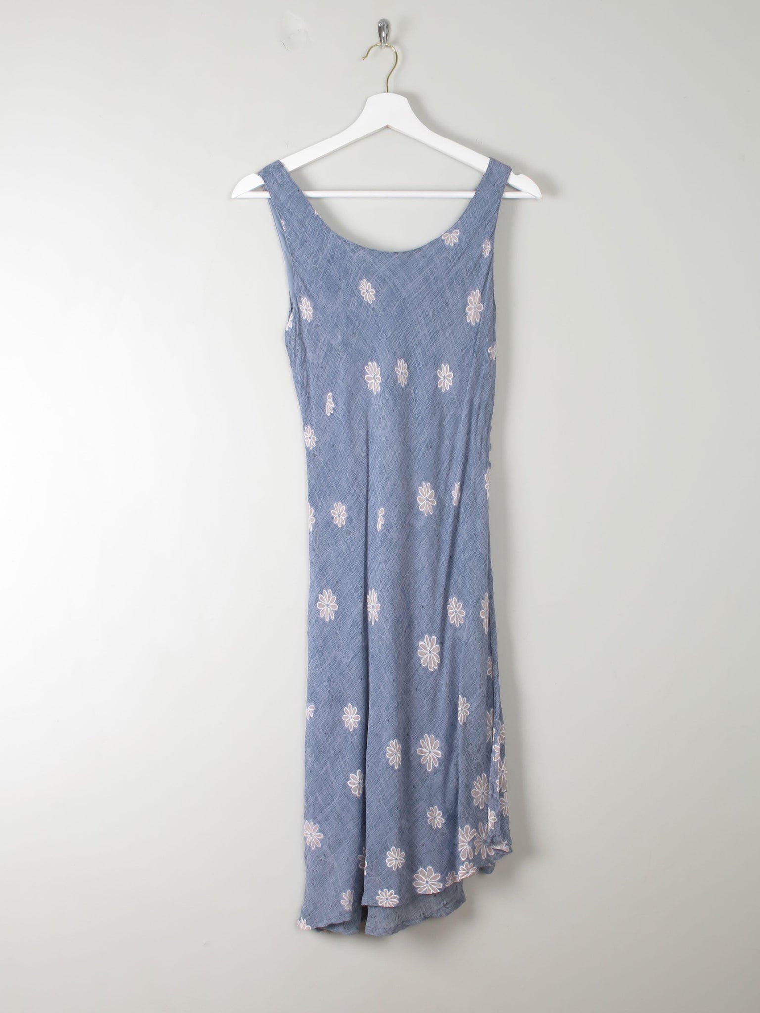 Vintage Blue Floral Slip Dress XS/S - The Harlequin