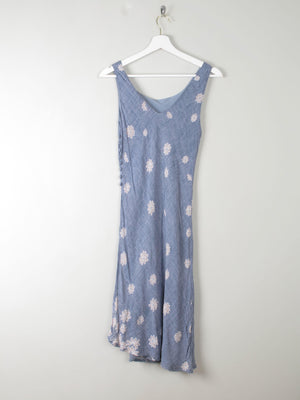 Vintage Blue Floral Slip Dress XS/S - The Harlequin