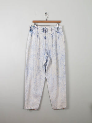 Vintage Blue Stone Wash Jeans By Lee 33W 28"L - The Harlequin