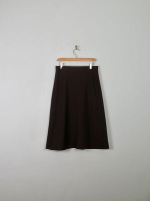 Vintage Brown A- Line Skirt 31 W S/M - The Harlequin