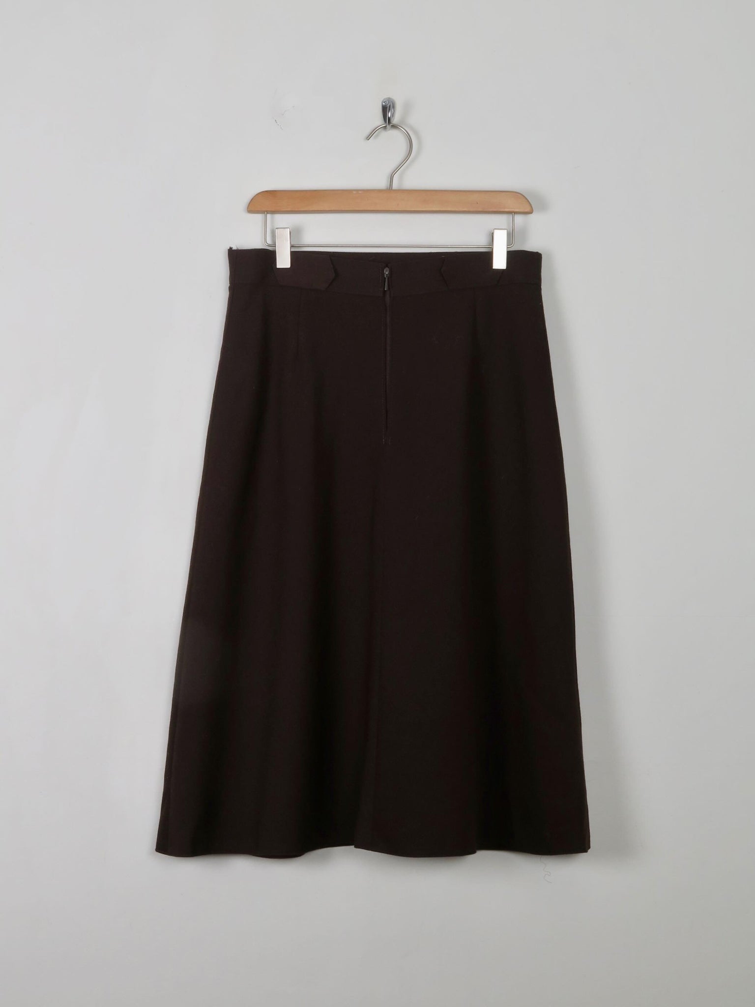 Vintage Brown A- Line Skirt 31 W S/M - The Harlequin