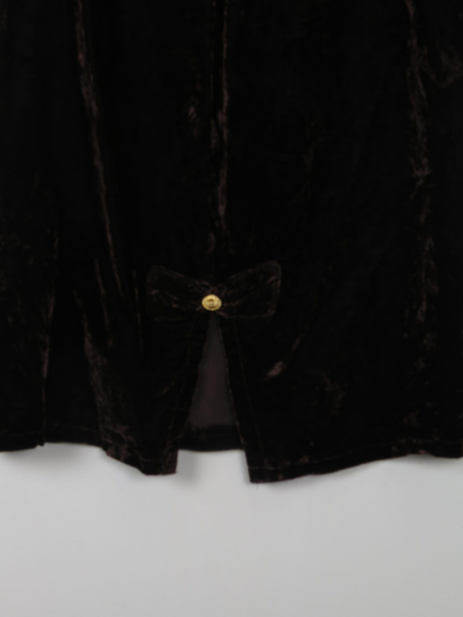 Vintage Brown Velvet Skirt L/XL - The Harlequin