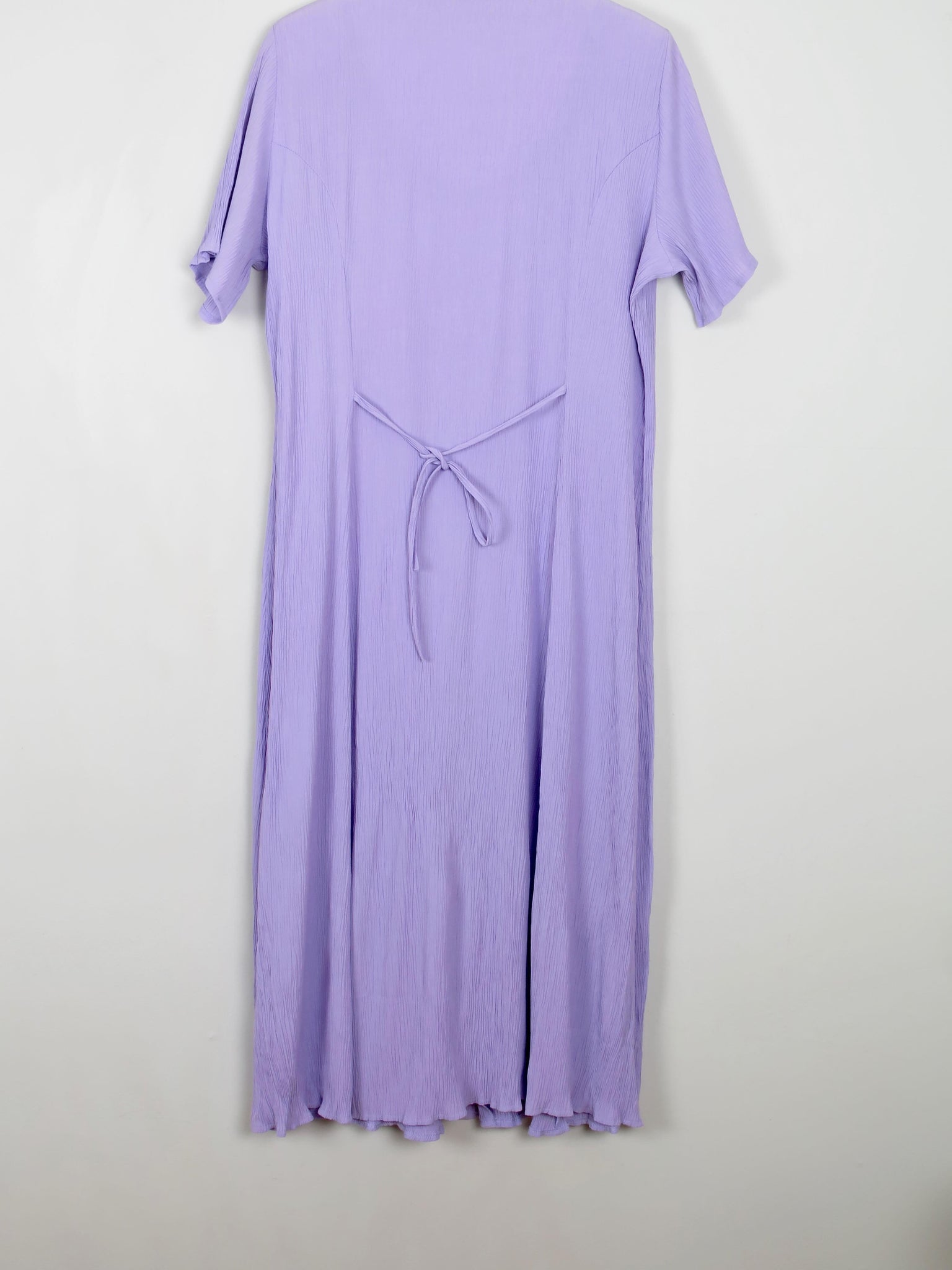 Vintage Button Down Lilac Dress Midi L - The Harlequin