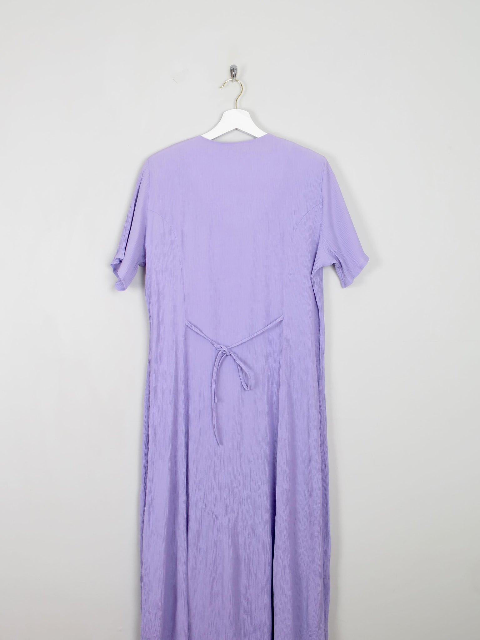 Vintage Button Down Lilac Dress Midi L - The Harlequin