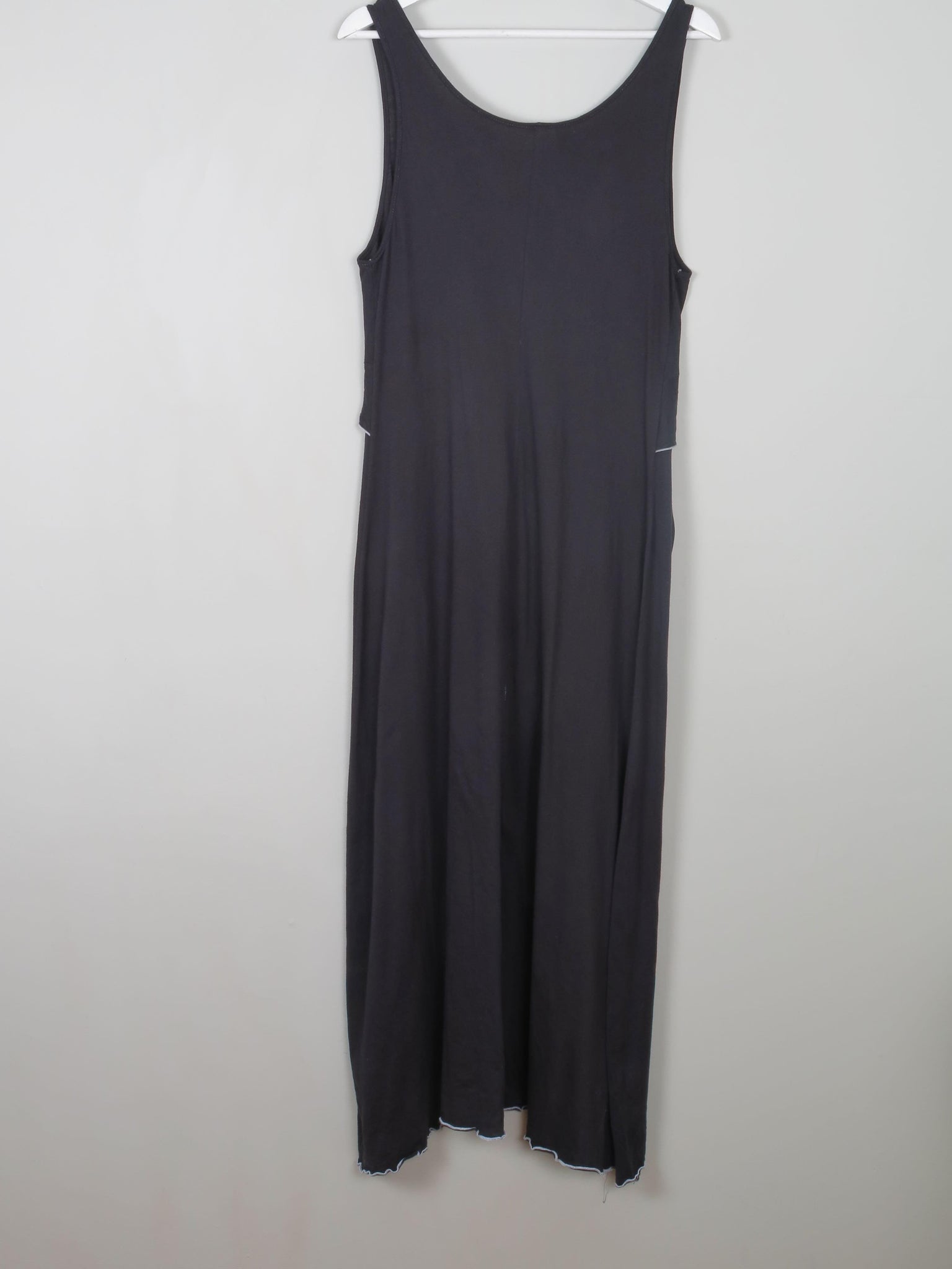 Vintage Charcoal Jersey Maxi Dress M - The Harlequin