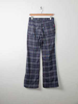 Vintage Check Susst 90s Trousers 29W - The Harlequin