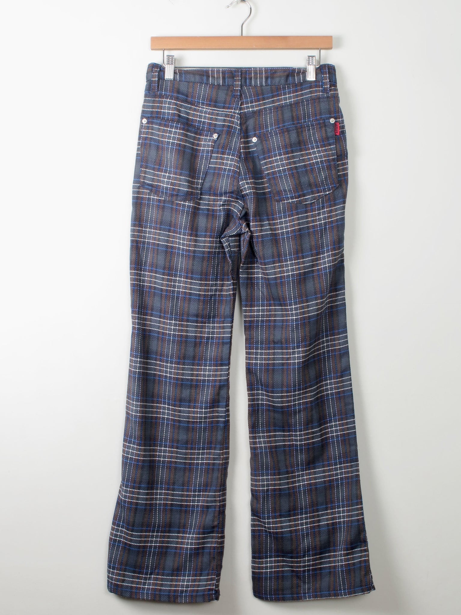 Vintage Check Susst 90s Trousers 29W - The Harlequin