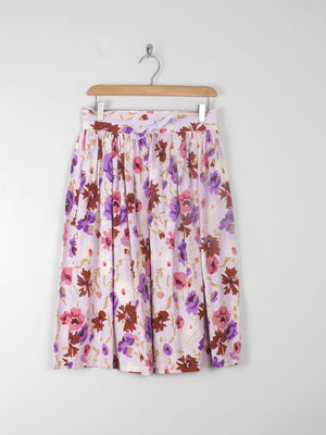 Vintage Floral Printed Skirt 8/10 - The Harlequin