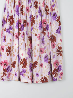 Vintage Floral Printed Skirt 8/10 - The Harlequin