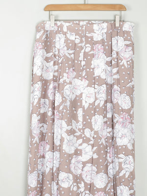Vintage Floral Skirt L - The Harlequin