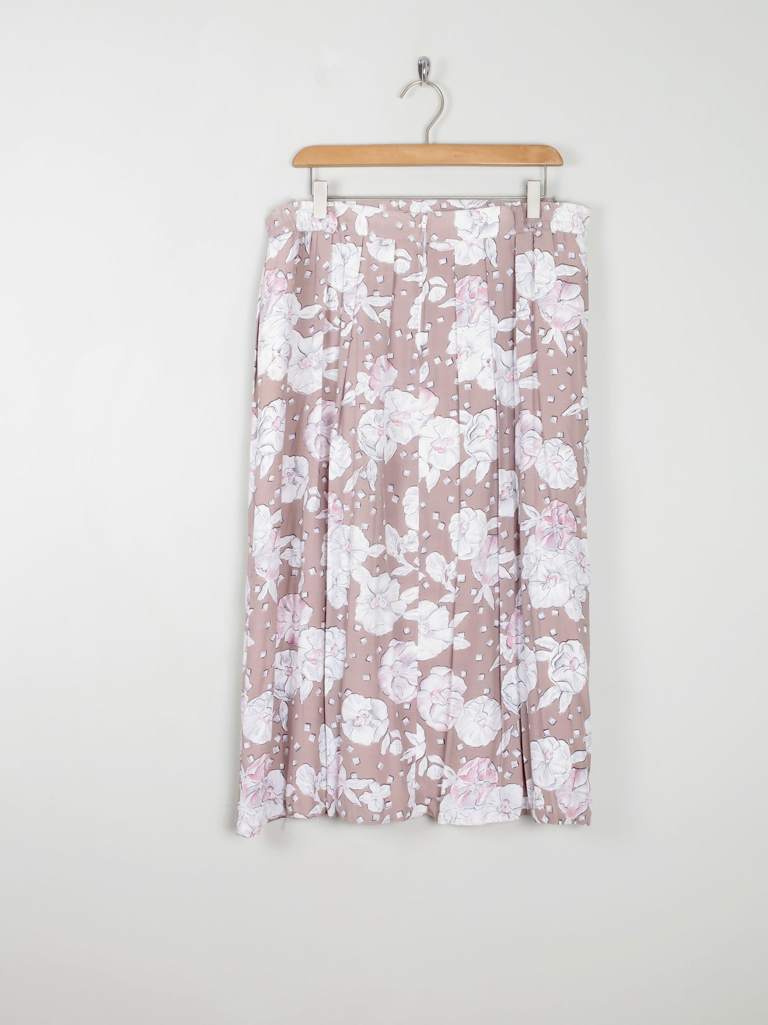 Vintage Floral Skirt L - The Harlequin