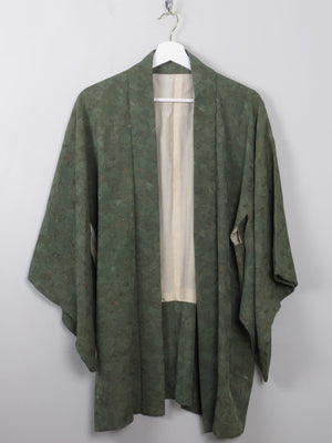 Vintage Green Silk Kimono S/M - The Harlequin