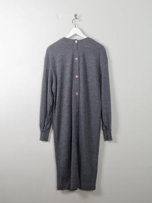 Vintage Grey Ciao Wool Dress S-M - The Harlequin