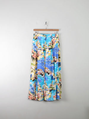 Vintage Hawaiian Style Midi Skirt S/M - The Harlequin