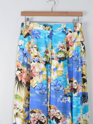 Vintage Hawaiian Style Midi Skirt S/M - The Harlequin