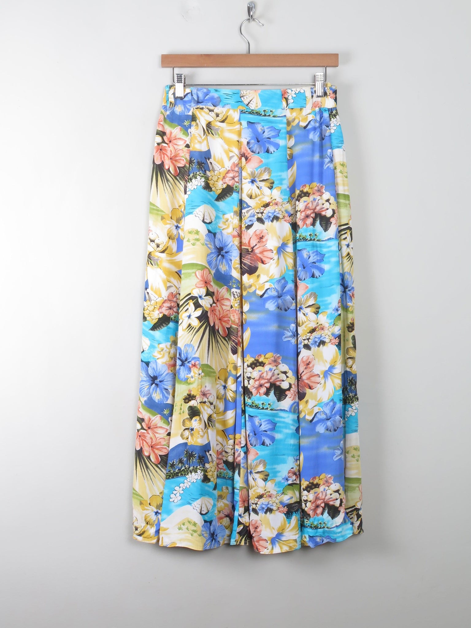 Vintage Hawaiian Style Midi Skirt S/M - The Harlequin