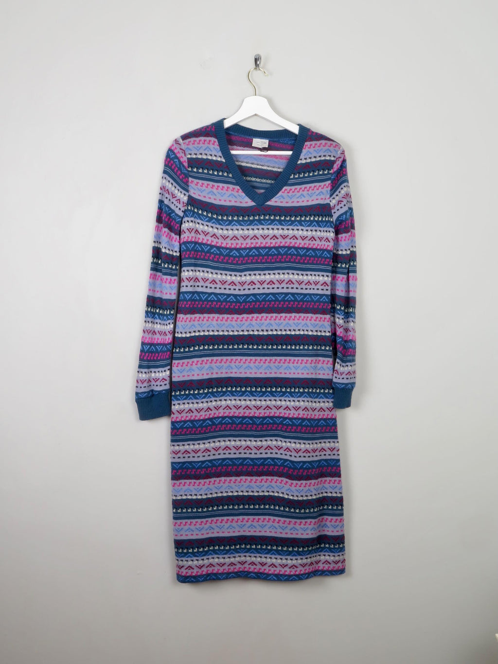 Colourful Vintage Jumper Dress S/M - The Harlequin