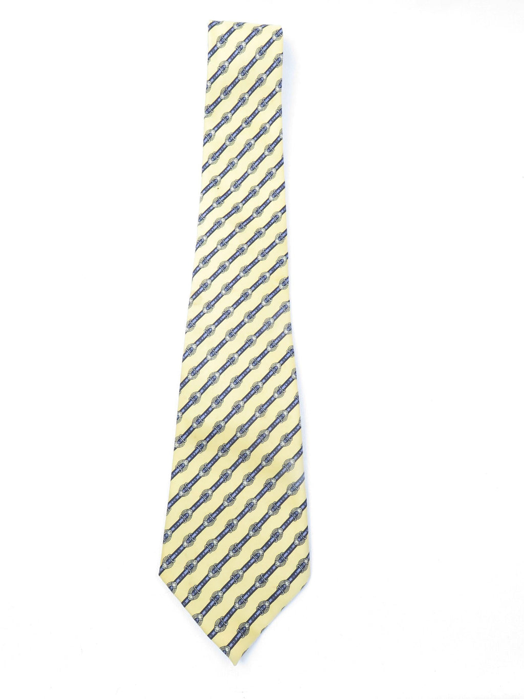 Vintage Monogram Yellow Tie - The Harlequin