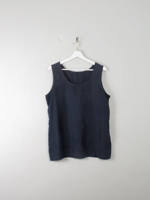 Vintage Navy/Black Top L - The Harlequin