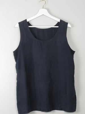 Vintage Navy/Black Top L - The Harlequin